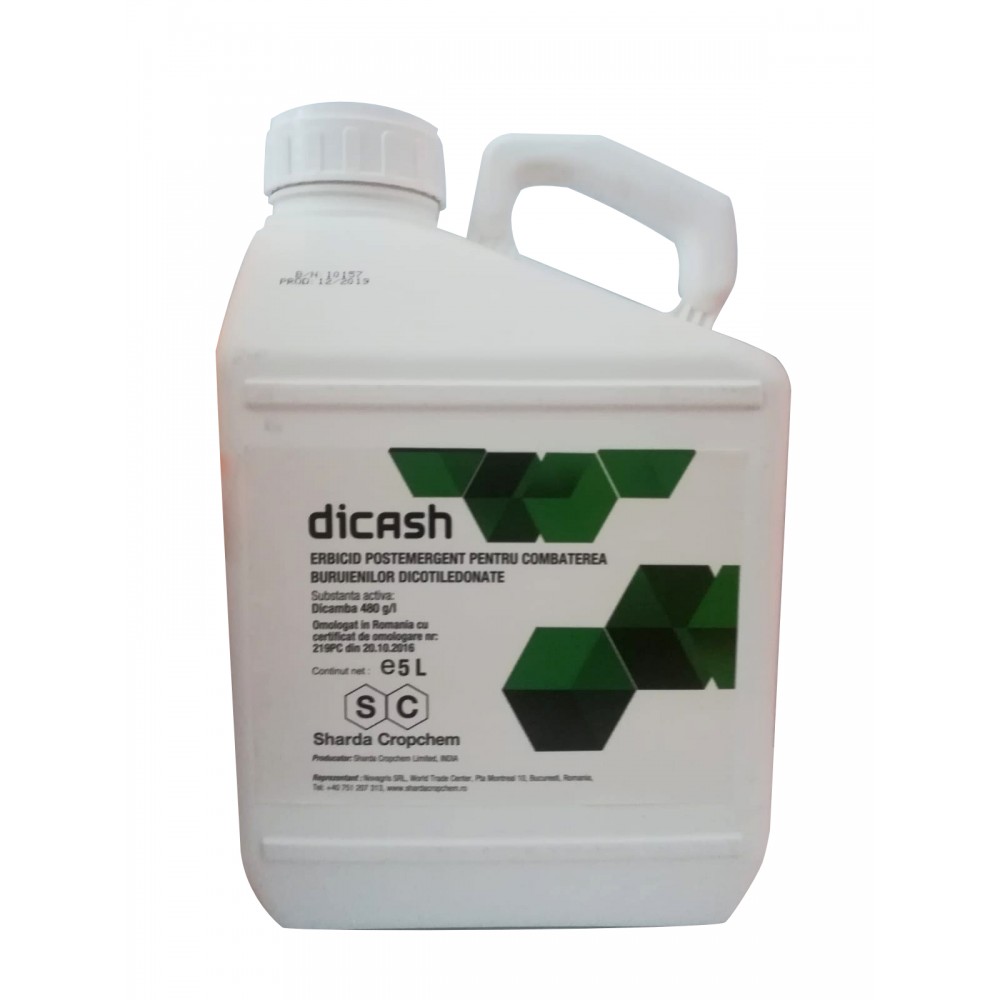 Erbicid Dicash 480 SL, 5L, DICAMBA